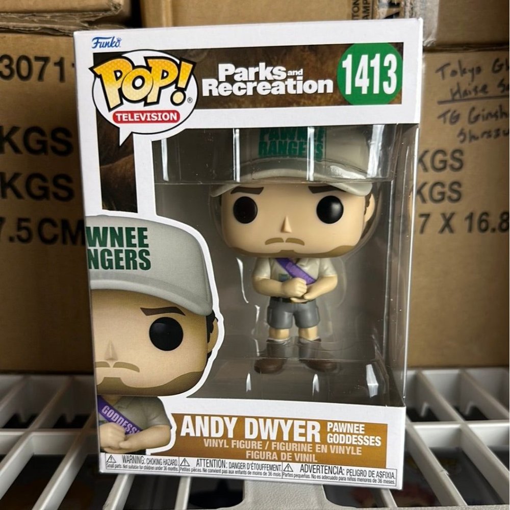 Funko POP! Parks and Recreation Andy Dwyer Pawnee Godesses #1413 - Picture 2 of 7